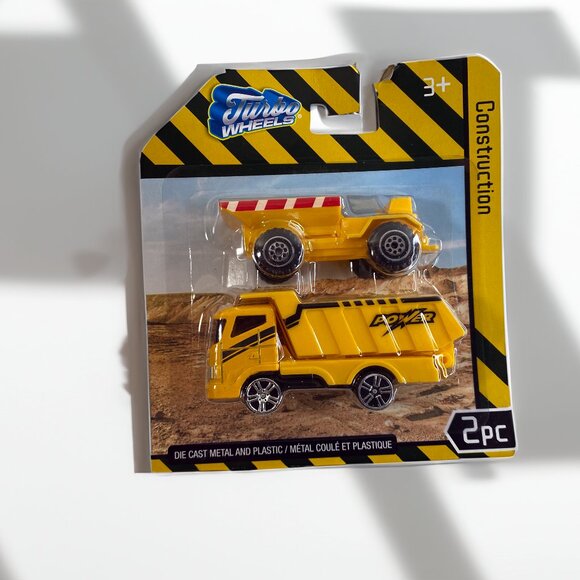 Turbo Wheels Diecast & Plastic 2 Piece Collectible Construction Trucks Power Set - Picture 1 of 1